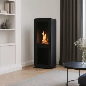 Ethanol-Kamin Malaga zum Aufstellen - Glastür - 3000W