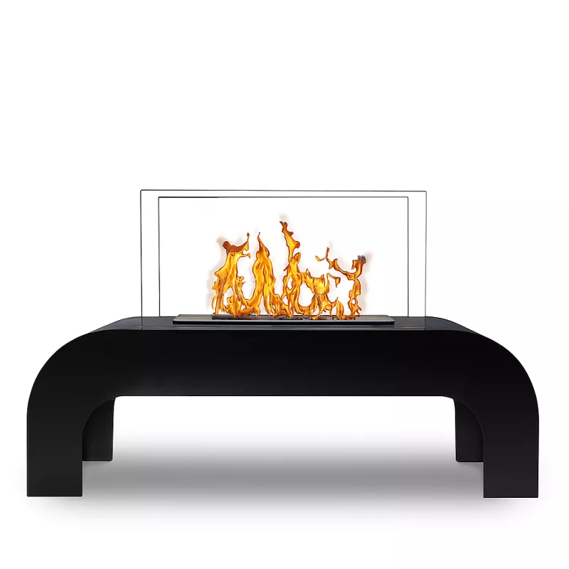 Ethanol-Kamin zur Bodenaufstellung Lounge Farbe Schwarz