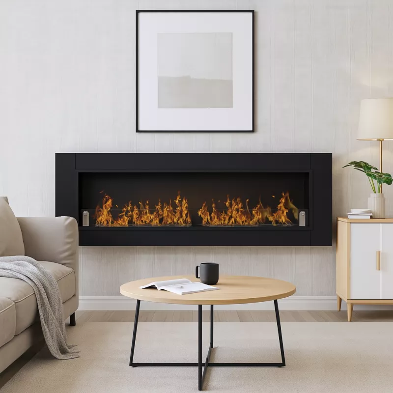 Bioethanol-Kamin Cynthera XXL - 1.8 Meter Farbe Schwarz