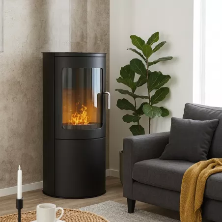 Ethanol-Holzofen Bari 3 kW Farbe Schwarz