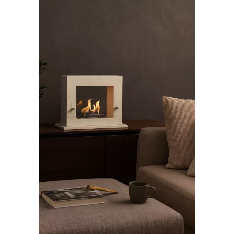 Freistehender Kamin Zenith Smart Farbe Weiß