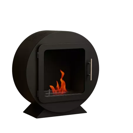 Ethanol-Kamin zylindrisch - Ovedia Farbe Schwarz
