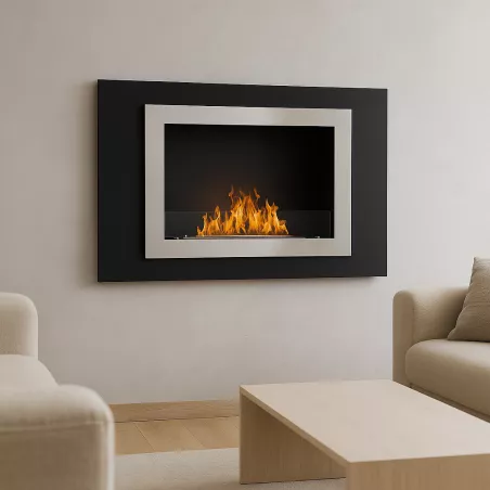 Edinburgh, Bio-Wandkamin 4.5kW Farbe Schwarz