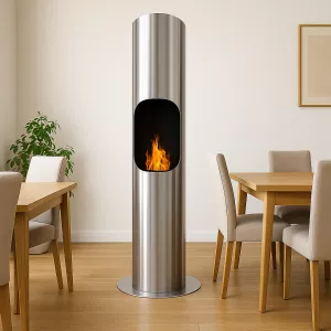 Zylindrischer Ethanol-Kamin Loft : Wikao