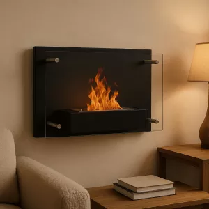Ethanol-Kamin FireGlass, Glaswand